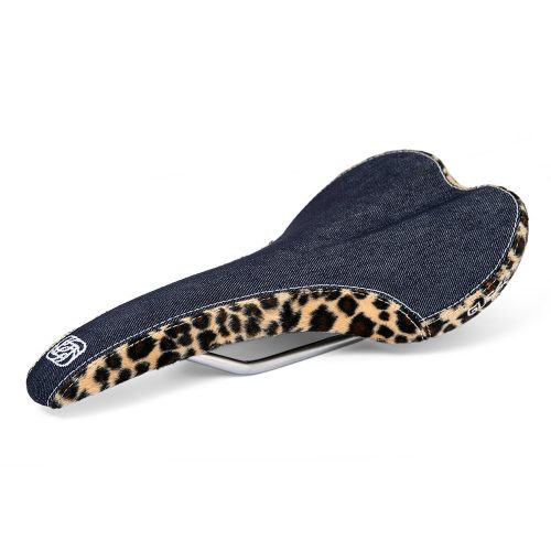 Gusset R-Series nyereg - Denim/Leopard